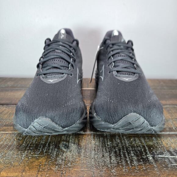 NEW Mizuno Wave Rider 28 Mens Size 9.5 Gym Running Shoes Sneakers Black - Picture 3 of 11